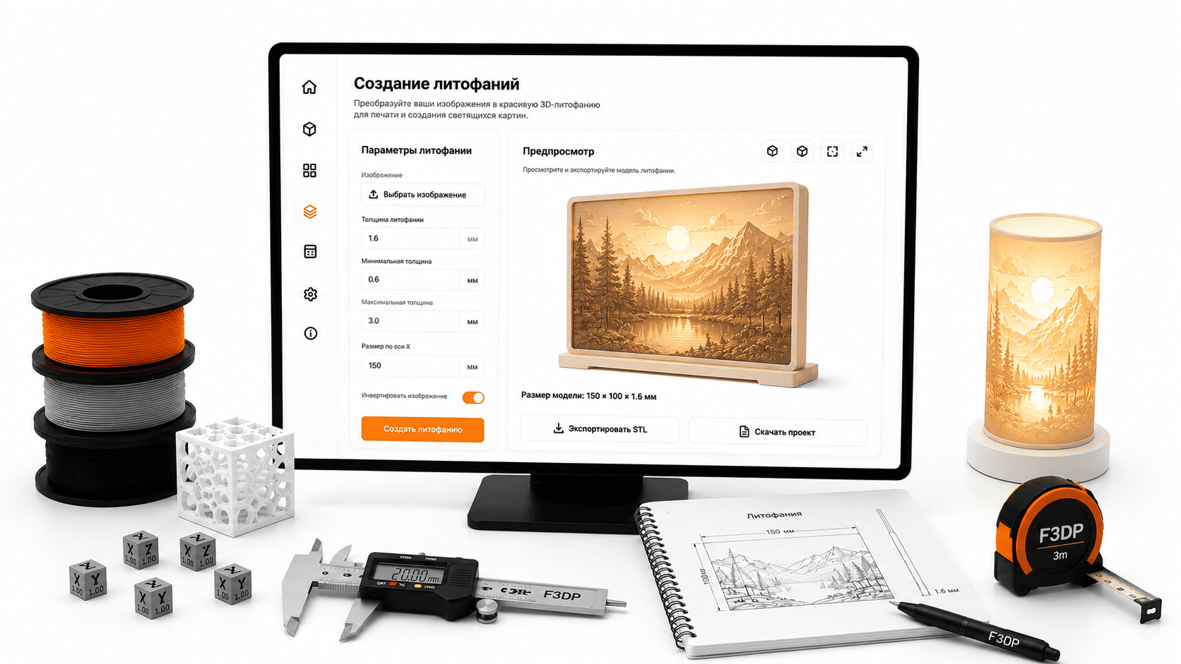 Генератор литофании из фотографии